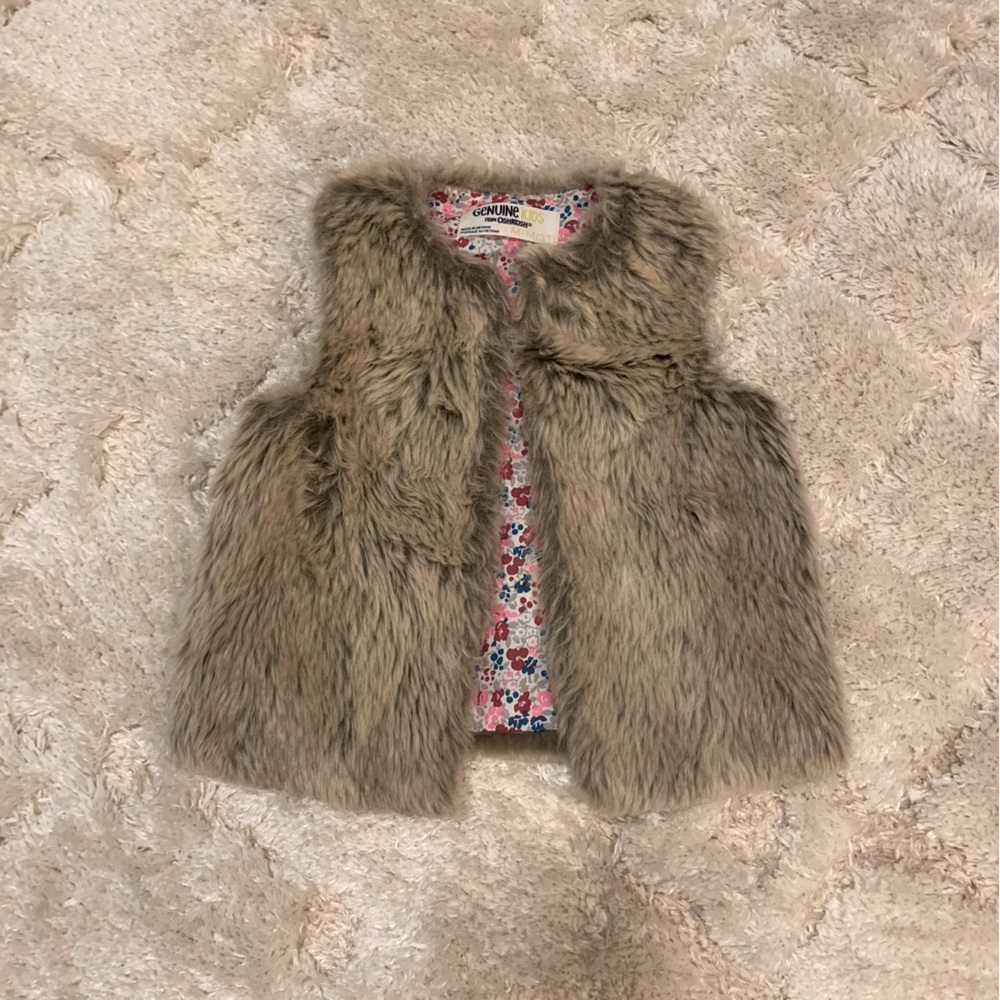 Girls Faux Fur Vest